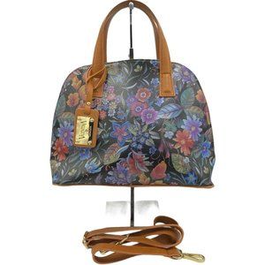 Valentina Leather Floral Purse NWOT